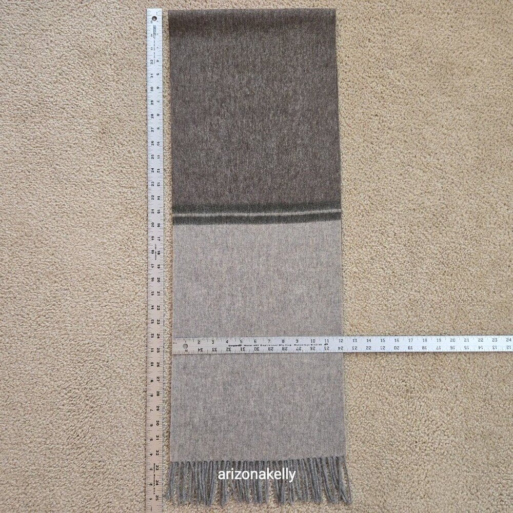 NWOT Wool Scarf Grey Premium Quality - Picture 6 of 11